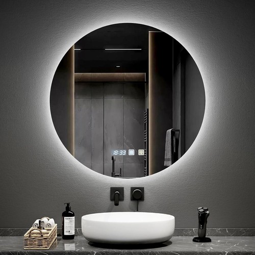 Bathroom illuminated mirror - bathroom,