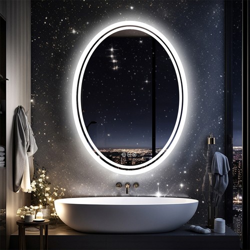 Large oval led bathroom - large,