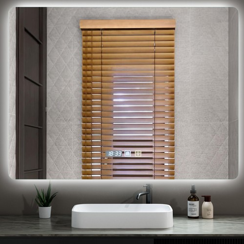 Illuminated bathroom mirror - bathroom,