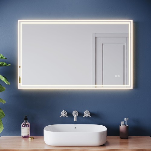 Led bathroom mirror 100x60cm - bathroom,